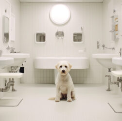 Shampooings-et-produits-de-toilettage-pour-des-chiens