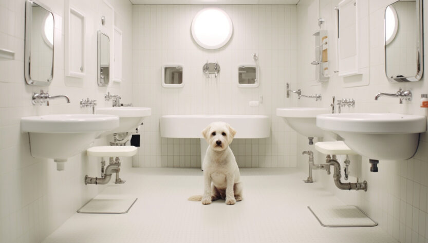 Shampooings-et-produits-de-toilettage-pour-des-chiens